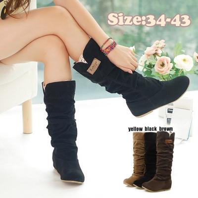 womens flat suede boots