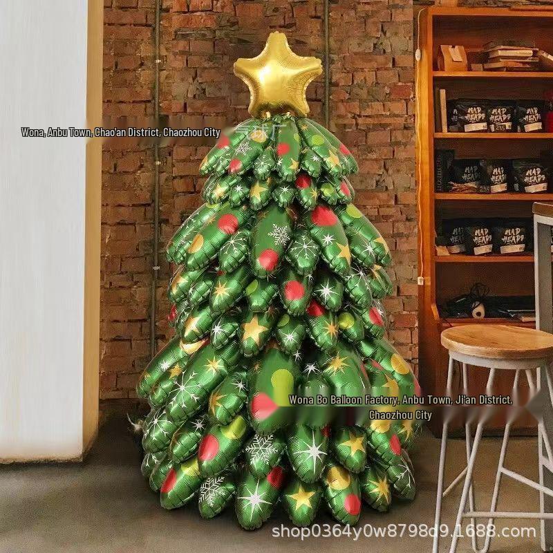 3D Christmas Tree Balloons for School or Mall Decorations