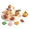 DOWMOO Wooden Afternoon Tea Role-Play Toy for Dexterity and Fun Playhouse Activities