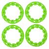 4pcs ATV Wheel Hub Trim Anti Scratch Universal Plastic Go Kart Wheel Rim Hub Protection Cover for 7 Inch Tires
