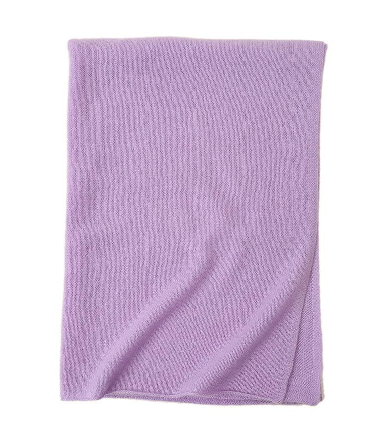 New Solid Color Cashmere Knit Scarf - Fashionable Winter Shawl for Couples
