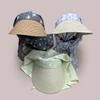 Spring And Summer Korean Plaid Straw Woven Butterfly Star Headscarf Hat Women'S Sunshade Holiday Wind Outdoor Peaked Hat