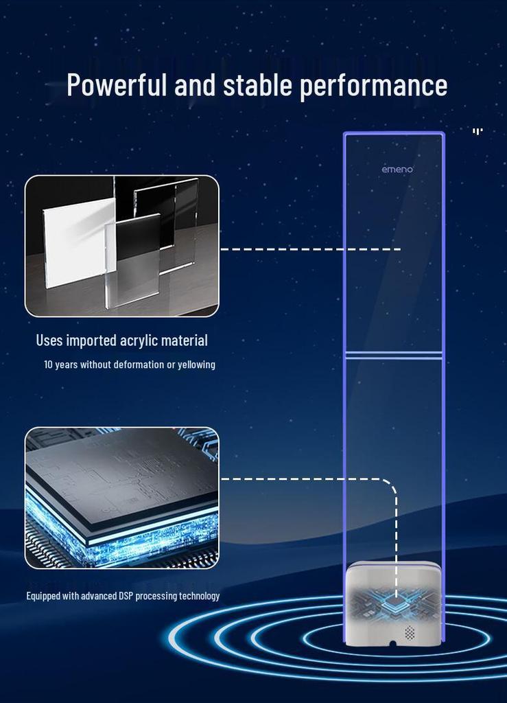 Narrow-Edge Anti-theft Security Scanner for Stores