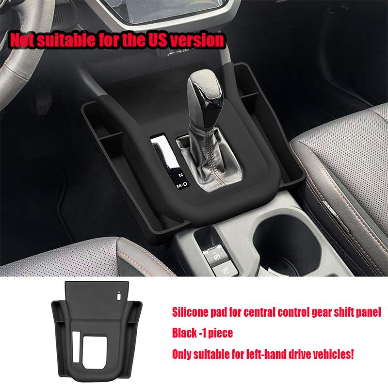 For Subaru Forester 6th 2025 2026 Integrated silicone material gear shift panel with storage box interior modification parts