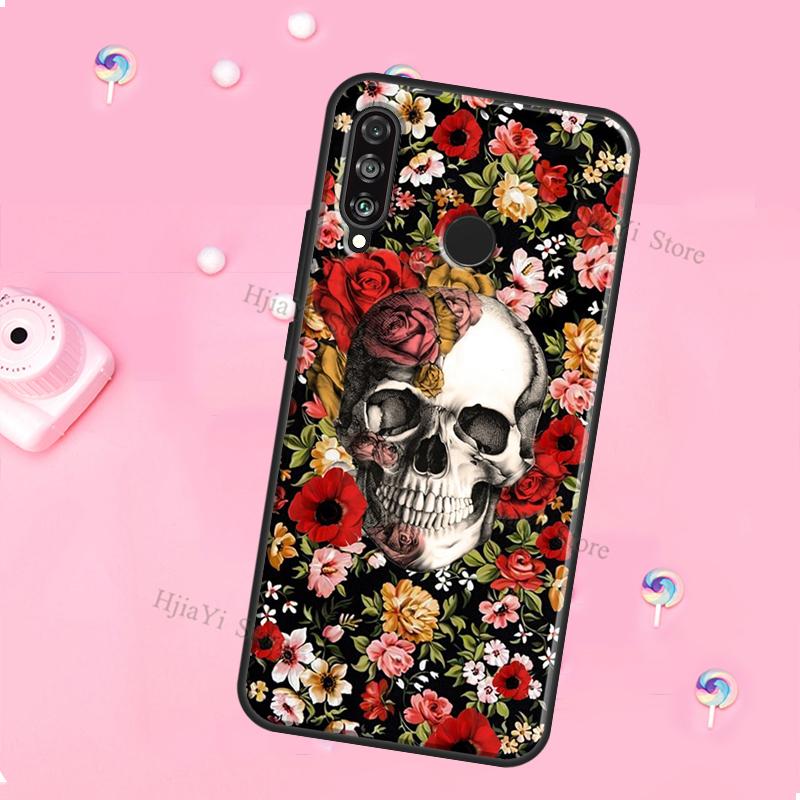 Horror Skull Gothic For Huawei Honor Magic 5 Lite X8 X9 X8a X9a 50 70 P20 P30 P40 P50 P60 Pro P Smart 2019 Case