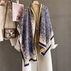 New imitation cashmere jacquard scarf women's autumn and winter versatile air-conditioned room double-sided thickened warm scarf shawl batch