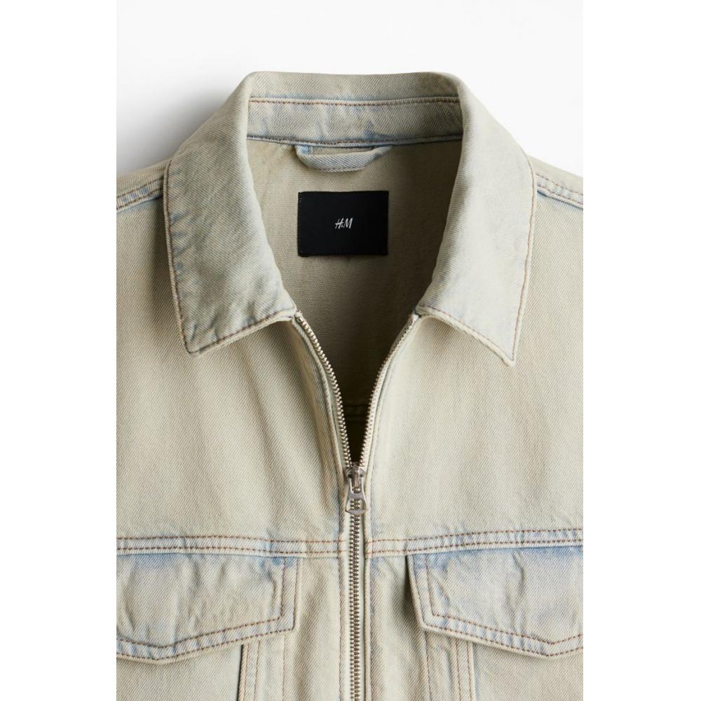 H M deniM Walker Jacket Loose Fit Pale deniM Blue