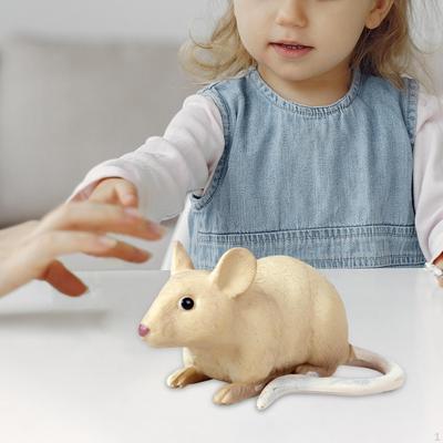 Mice Figurine Realistic Rat Figure Simulation Animal Toy Handmade Mouse Sculpture PVC Material