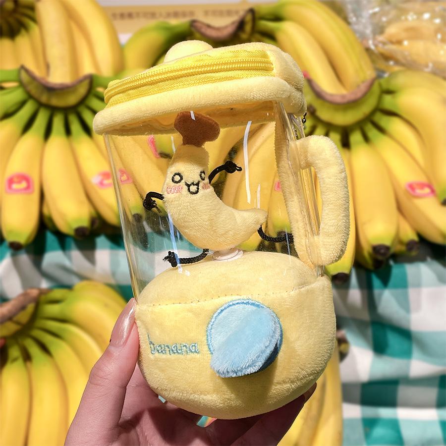 Tanaka Fun Spin Plush Doll with Fruit Juicer