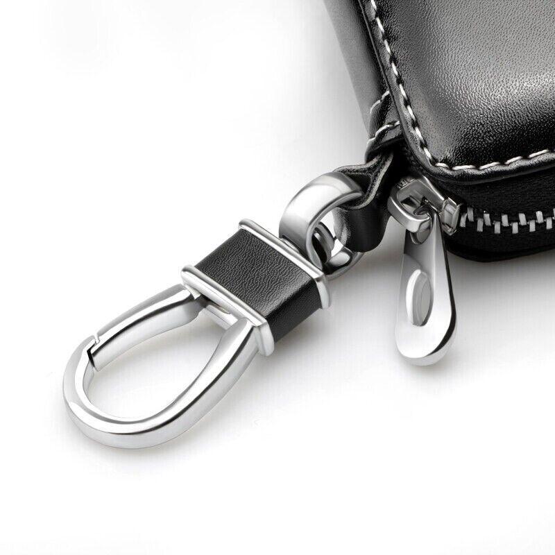 Real Leather Auto Key Case Bag Remote Key Fob Cover Car Accessories Unisex Genuine Leather Car Key