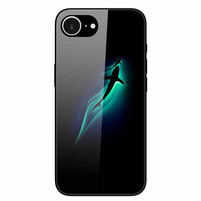 For iPhone 16E 2025 Case Black Bumper Tempered Glass Hard Phone Cases for iPhone16e 16e Back Cover for iPhoneSE SE 2025 Cool New