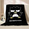 Bad Badtz Maru Black Blanket 4 Season Soft Fluffy Throw King Size Blanket  Adult Sofa Bed Blanket Cover Travel Throw Gift#(3)