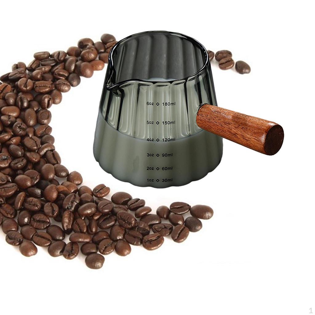 Kaffee- und Milchbecher aus Glas, 473 ml, Teetasse, Espresso, Messbecher für die Küche, Teehaus