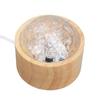 Water Wave Lamp Remote Control Dynamic Rotating RGB 16 Color Adjustable Brightness Original Wood