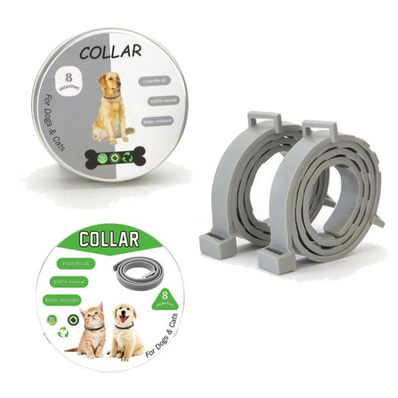 Cat Dog Pet Collar Antiflea And Ticks Collar For Dog Cats Adjustable Rubber
