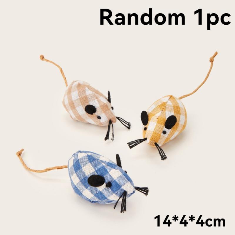 

Игрушка для кошки Симуляция Плюшевая мышь Кошачья мята Маленькая мышь Кошка Саморазвлечение Снятие скуки Игрушка-дразнилка Товары для питомцев Плюшевая кошачья мята