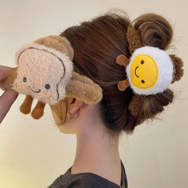 Revilbo Character Winter Fake Fur Hair Clip Option 1