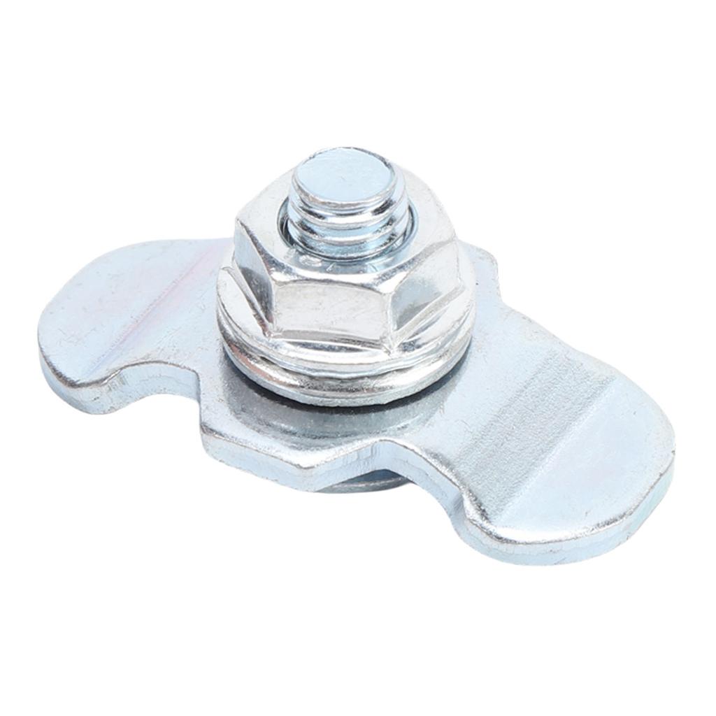 10pcs L Track Double Lug Threaded Stud Nut Fitting Zinc Plated L Track Rail Threaded Stud Fittings Tie Down for Van