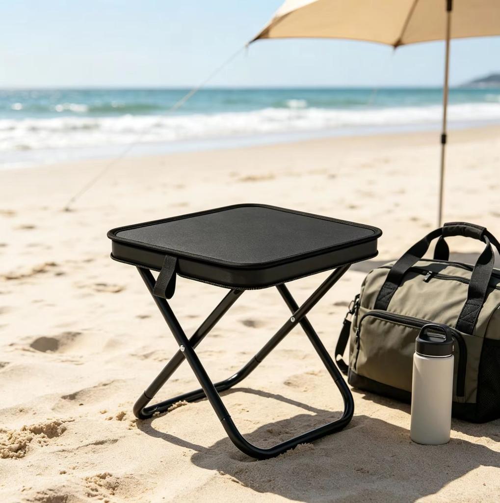 Portable Retractable Folding Stool, Lightweight Pocket‑Size Seat for Fishing, Camping, Outdoor Travel, Picnic & Leisure Activiti