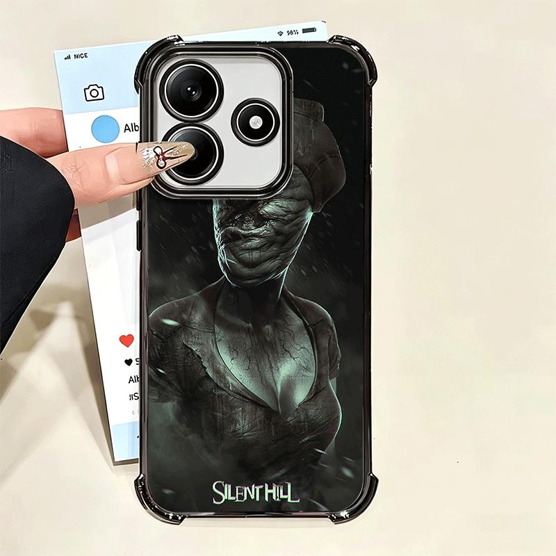 Silent Hill Horror Theme Soft Phone Case For Xiaomi Poco X7 X8 Pro Max X6 X5 X3 F8 Ultra F7 M8 M7 M5S Redmi 15C 15A 15 14C 13C 1