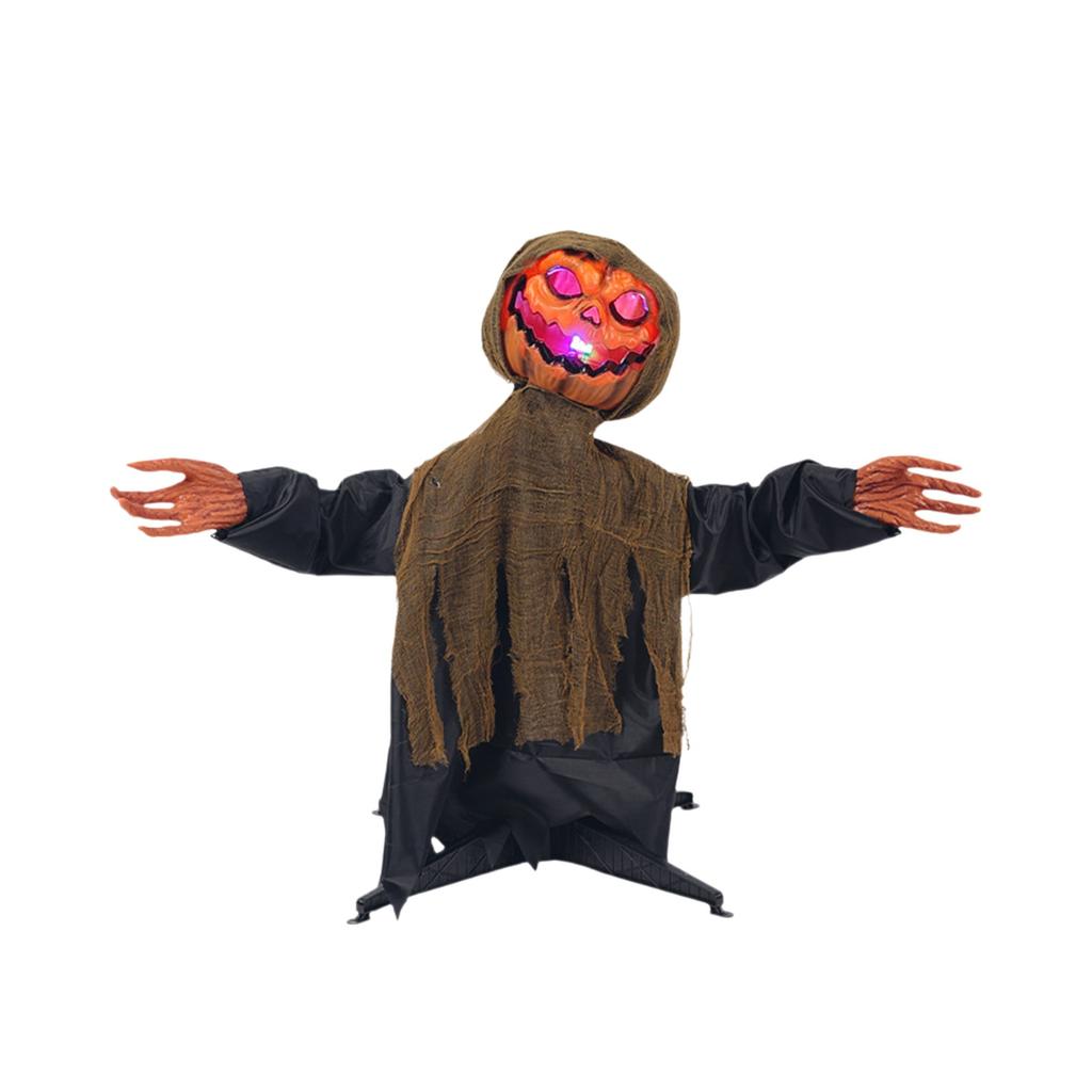 Halloween Standing Swing Pumpkin , Electric , Glowing And Sound-emitting, Terrifying Decorative Prop Garden