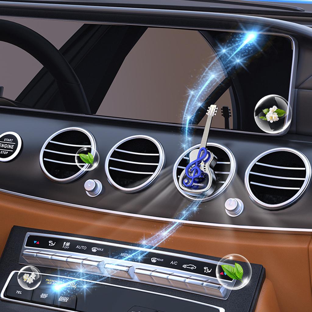 Car Vent Clip Guitar Shape With Fragrances Function For Music Enthusiasts Easy Installation Universal Compatibility
