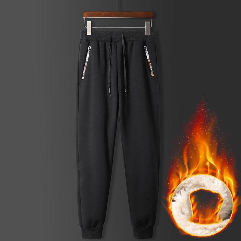 Men Thick Warm Fleece Sweatpants Men Joggers Sportswear Casual Track Pants Plus Size 6XL 7XL 8XL