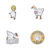 Cartoon Eyecatching Animal Duck Goose Brooch Collection In Alloy For Fun Accessories
