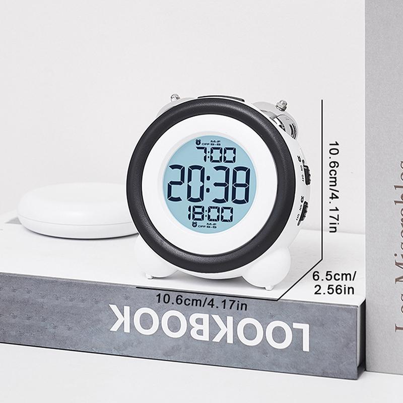 Super Loud Vibration Alarm Clock With Vibrator Multi-Functional Dual Alarm Clock For Heavy Sleeper Deaf Hard Of Hearing Snooze