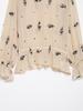 European & American Style Women's Fashionable Temperament Loose Casual Sequin Semi-Transparent Shirt