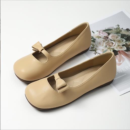 Fashion Brand Designer Women Mary Jane Shoes 2025 Fashion Round Toe Ladies Comfort Soft Sole Flats Women's Comfort Ballerinas Shoes 43