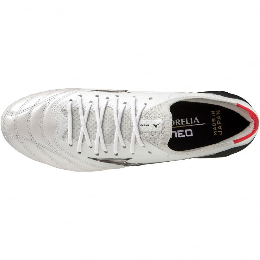 MORELIA NEO IV JAPAN P1GA234009 White X Black X Chinese Red Soccer Cleats [Mizuno]