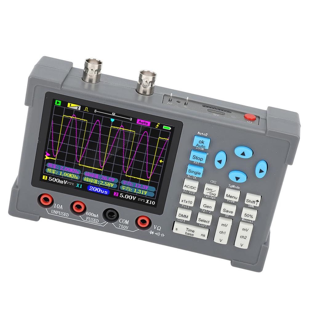 Digitalmultimeter 2 Kanäle 120 MHz Bandbreite 250 MSa/s Abtastrate 500 M Äquivalente Abtastrate