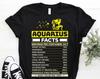 Aquarius Traits Facts Horoscope Zodiac Astrological Sign Funny T-Shirt, Born January 20 - February 18 Gifts, Birthday Christmas Present Tees