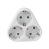 EU Typ F 3-Wege Schnurloser Steckdosenverteiler – 16A Mehrfachsteckeradapter, 3680W Max