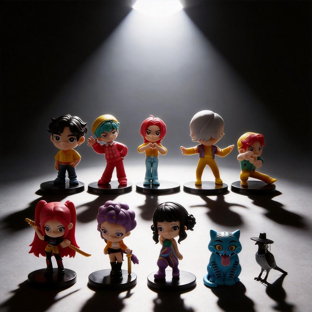Kpop Demon Hunters Pvc Collectible Toy With Figures For Anime Fans