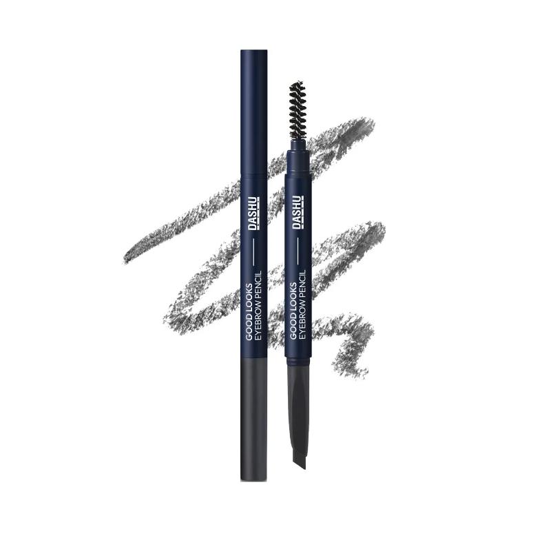 [DASHU] Men s Good Looks Eyebrow Pencil 0.3g - Professional Natural Definition & Easy Grooming for Men Natural Gray