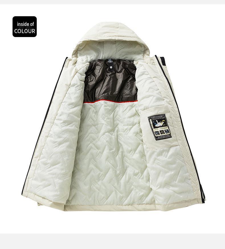 2025 Men's Korean Style Windproof Waterproof Hooded Jacket: Trendy Outdoor Workwear