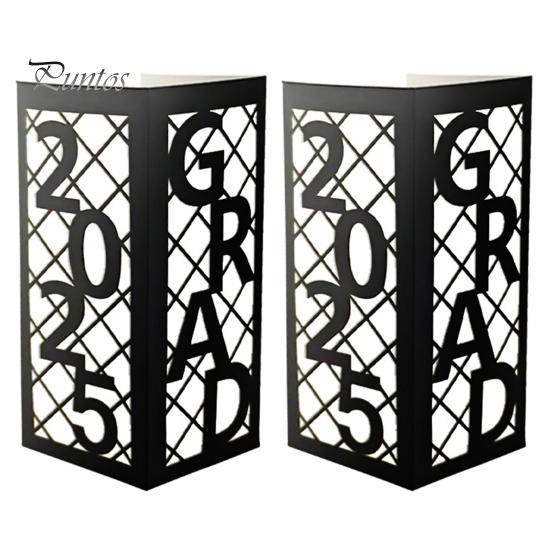 

2/4 шт. 2025 Выпускной Декор Коробки Настольные украшения Коробки Абажуры Цветочные композиции Коробки для выпускного Вечеринка в честь окончания школы 2pcs A