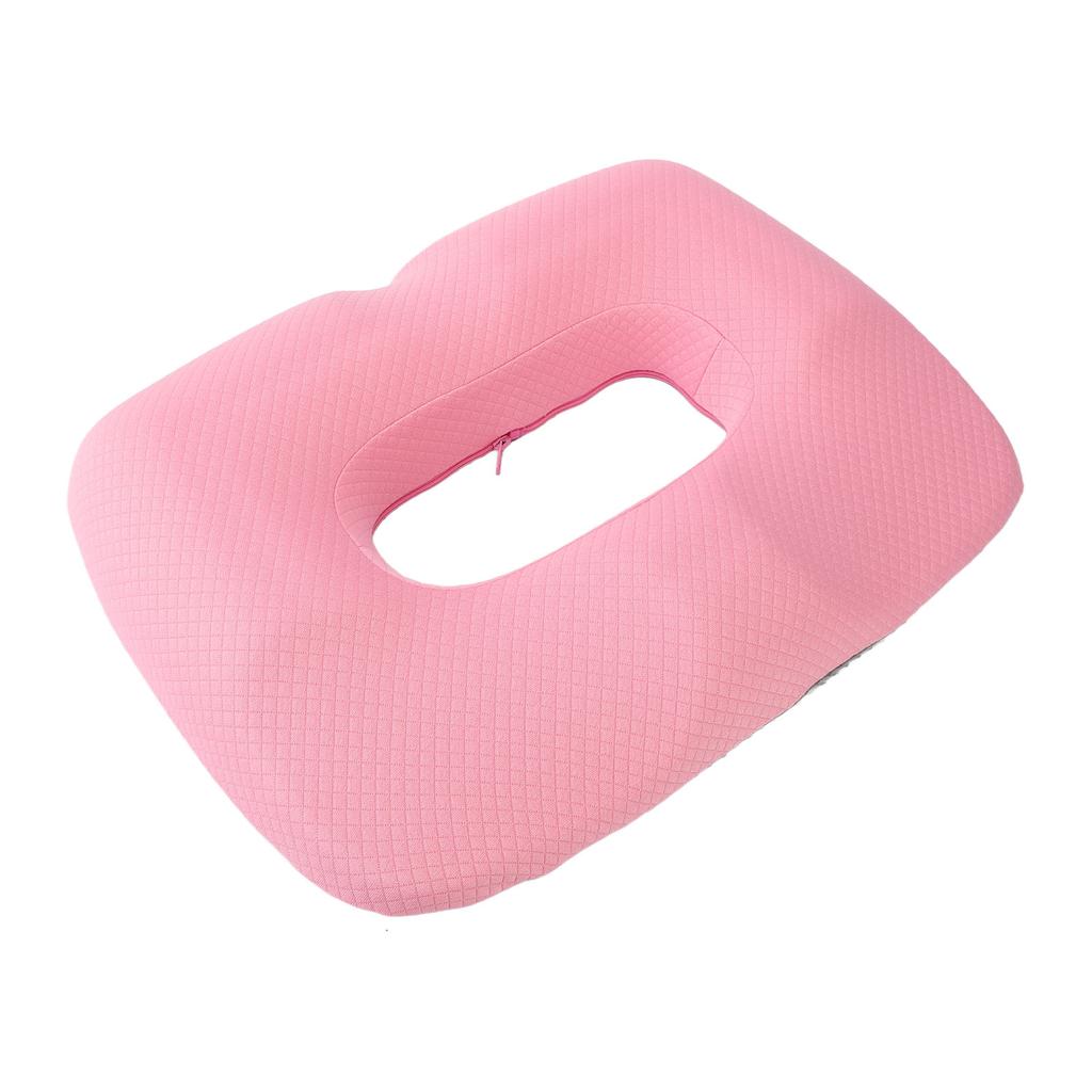 Seat Cushion Comfortable Memory Foam Breathable Versatile Hollow Seat Cushion for Office Car Home Pink
