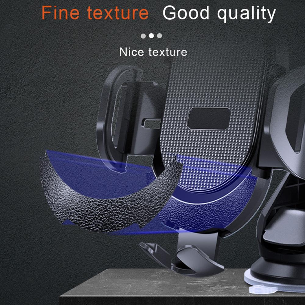 D33 Suction Cup Base Gravity Sensing Car Phone Holder Bracket with Air Vent Clip