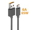 66W 65W 6A Super Dart Charger Cable Fast USB Type C Charging Data Cord for Xiaomi  Poco M3 X3 NFC F2 Mi 11 9 OnePlus Samsung Huawei OPPO