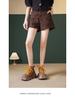 Women's Genuine Leather Thick-Soled Martin Boots - British Style Retro Brown Cowhide Short Boots for Autumn/Winter 2025