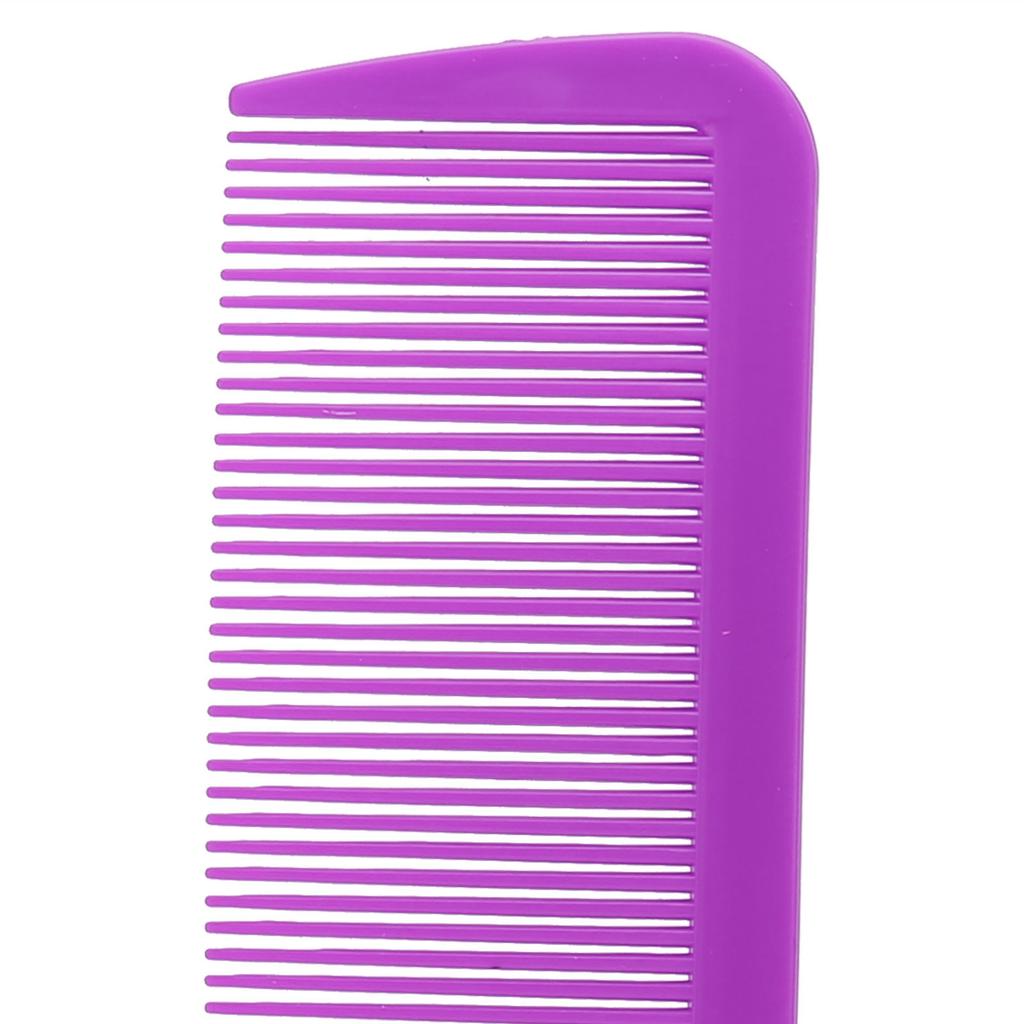 Comb Hair Plastic Curved Detangling Haircutting Combs Fine Teeth for Salon Household Barber