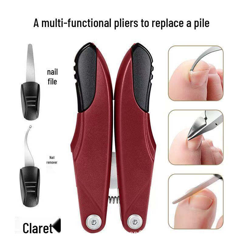 Multi-functional Stainless Steel Foldable Nail Clippers & Cuticle Nippers
