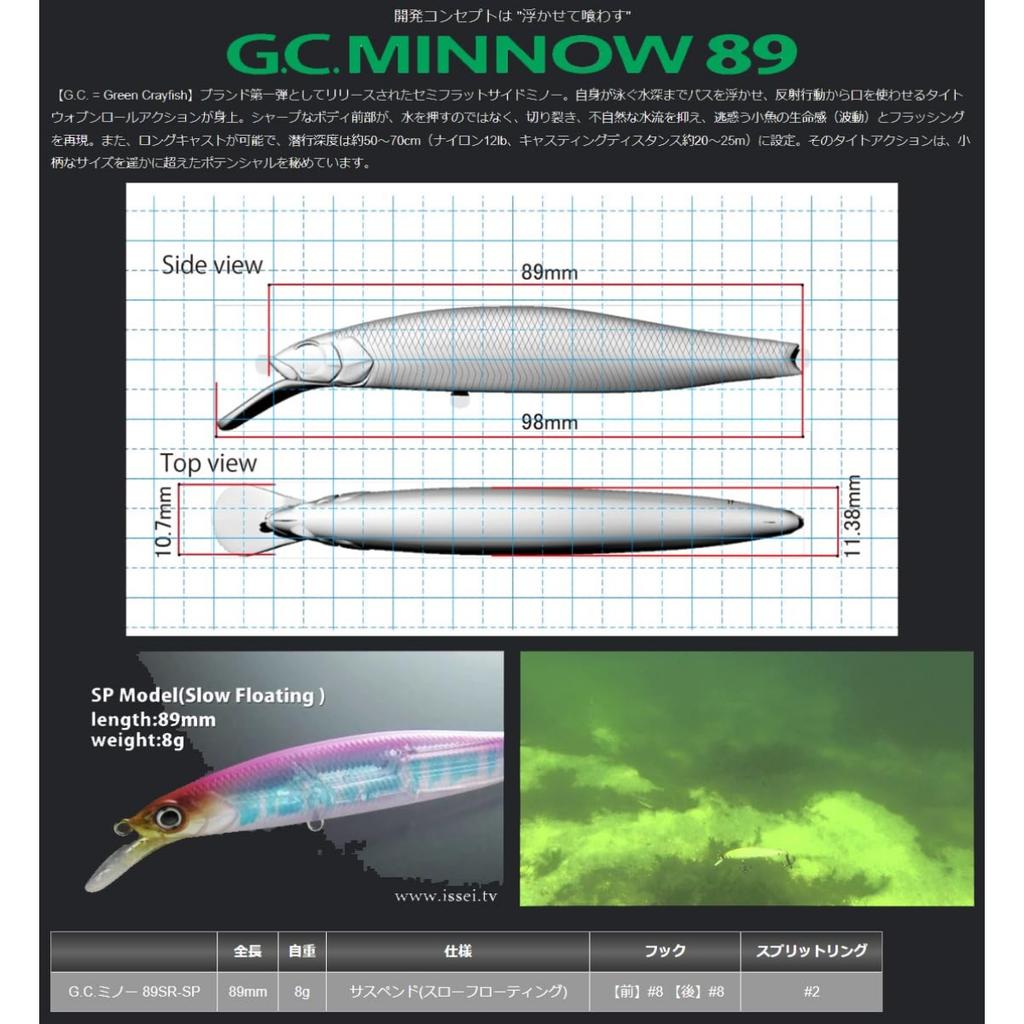 Issei Minnow Crown Shad G.C. 89SR-SP #21