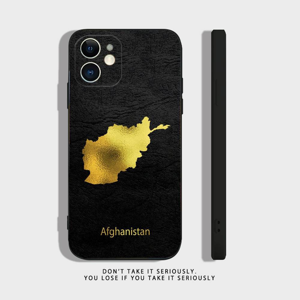 Afghan Afghanistan Flag Phone Case For iPhone 17 16,15,14,13,12,11,Pro,XS,Max,XR,Plus,Mini Soft Silicone Black Shockproof
