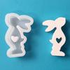 Easter Rabbit Silicone Mold 3D Heart Rabbit Candle Mold DIY Aromatherapy Candle Making Tool Resins Gypsum Mold Birthday