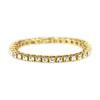 Herren Hip-Hop Kubanisches Armband mit Strasssteinen - 12 mm breit Diamantenstil