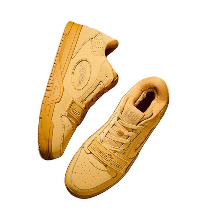 Anta STG Resistente al Calor Moderno Versátil Antideslizante Absorción de Impactos Duradero Zapatillas de Skate de Caña Baja Hombre zapatilla Otoño-Amarillo Marrón 112541803-3